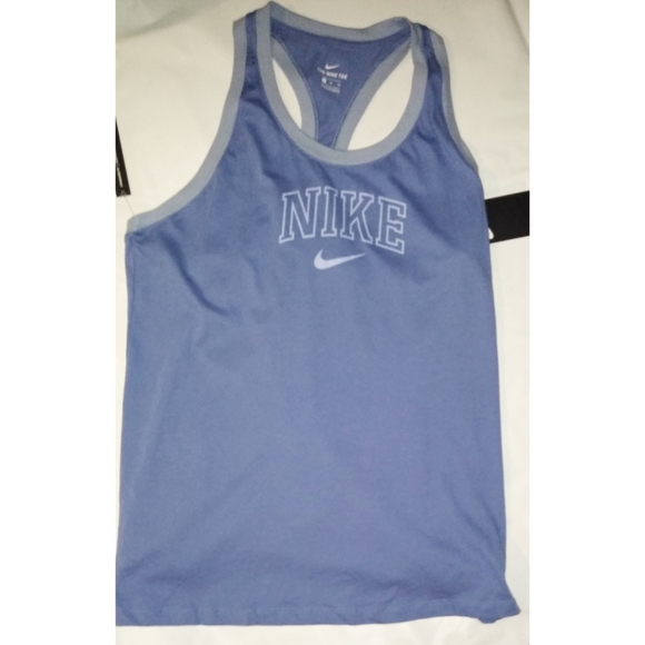 The Nike Tee Racerback Logo Sports Athletic Tank - Picture 2 of 3